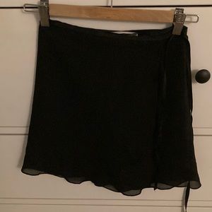 Danskin chiffon georgette wrap skirt.
